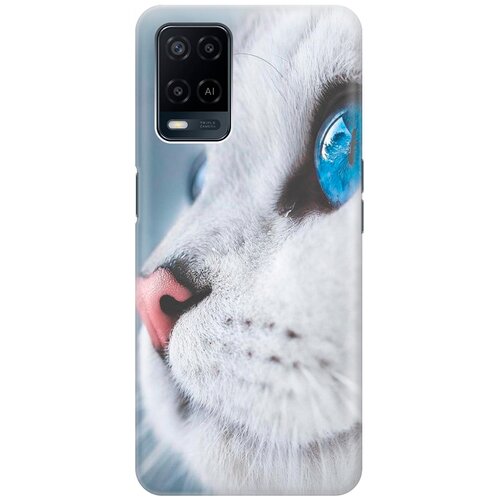 фото Силиконовый чехол на oppo a54 / оппо а54 с принтом "кошачий взгляд" gosso