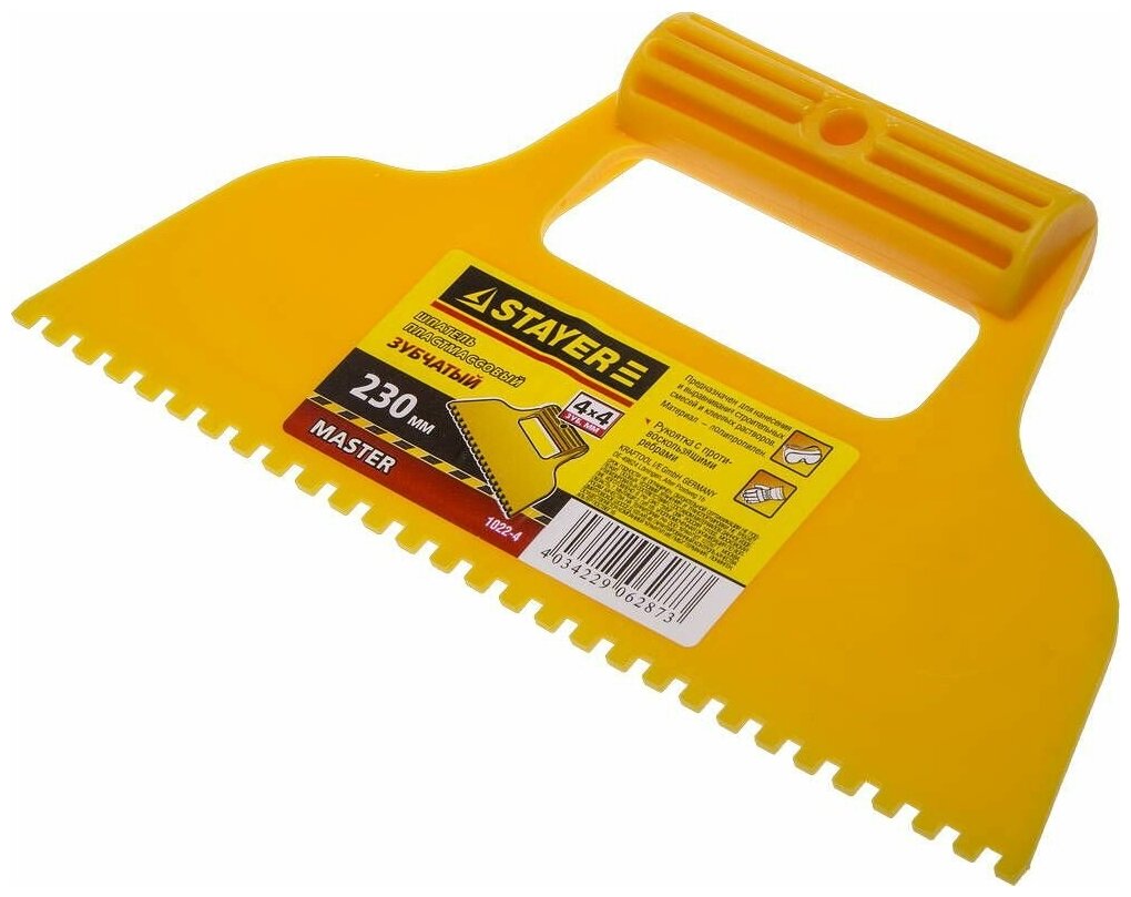 фото Шпатель зубчатый STAYER 1022-4