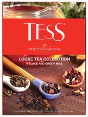 Чай Tess Loose tea collection ассорти листовой набор из 9 видов, 350 г