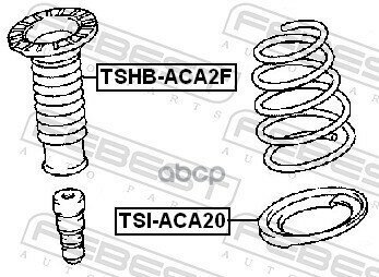 Проставка Пружины Toyota Camry/Vista 90-98/Rav4 93-05 Пер. Febest арт. TSI-ACA20