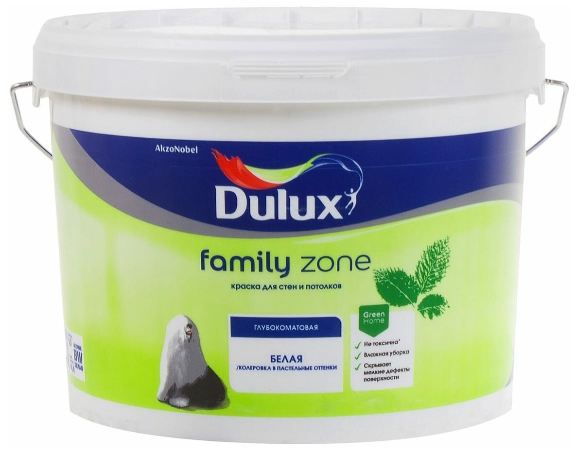 Краска водно-дисперсионная Dulux Family Zone
