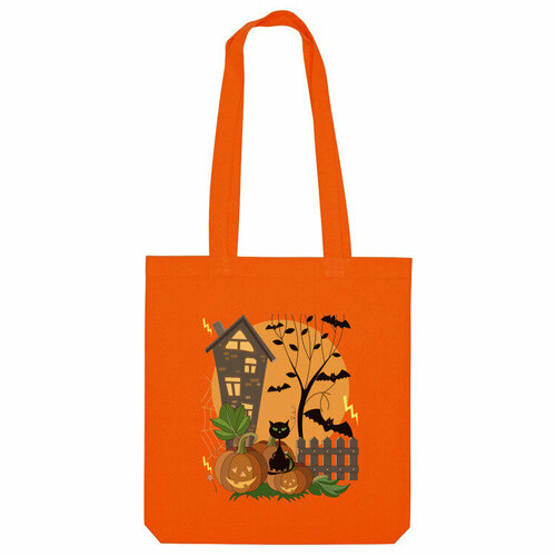 фото Сумка шоппер us basic, оранжевый