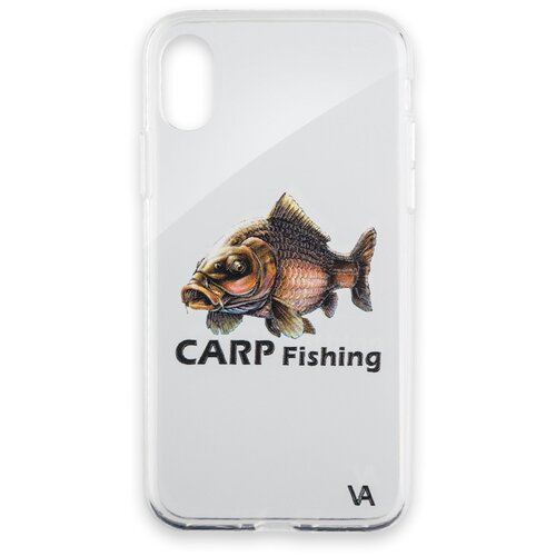 фото Чехол силиконовый veduta iphone x carp fishing