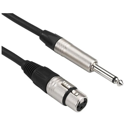 Кабель True Magic XLR -1/4 Jack (TLC051), 6 м, 1 шт., черный кабель микрофонный true magic tlc 6m r