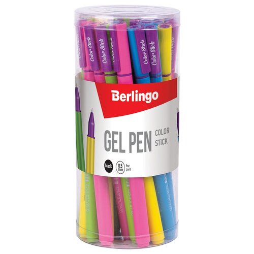 Berlingo Набор гелевых ручек Color Stick, 0.5 мм, черный цвет чернил, 32 шт.
