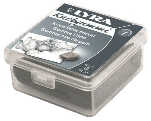 Lyra Ластик-клячка в контейнере серый 1 шт.