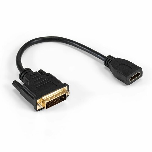 Кабель HDMI-DVI-D ExeGate EX-CC-HDMIF-DVIM (19F/25M, позолоченные контакты) EX294675RUS кабель aopen dvi d dvi d acg446d 5 м черный
