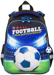 BRAUBERG Ранец Football champion (229911), черный/синий