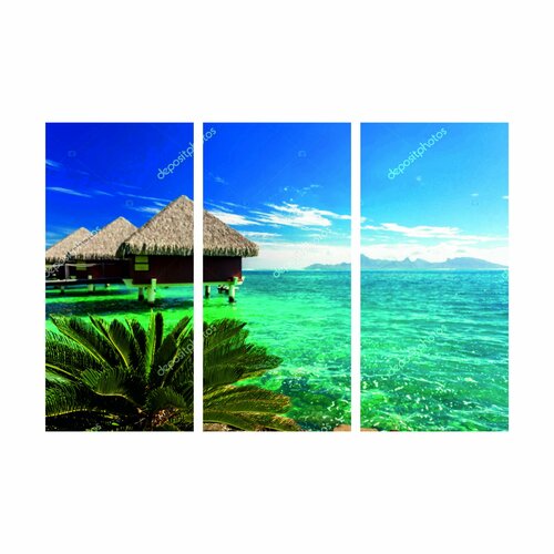 Модульная картина Бора-бора 5 Размер 120х80см 38х8038х8038х80 3478₽