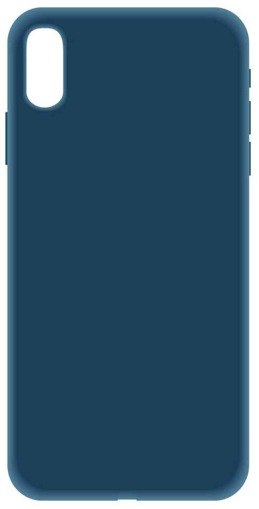 Защитный чехол LuxCase для Apple iPhone XS Max Liquid Silicon, Синий