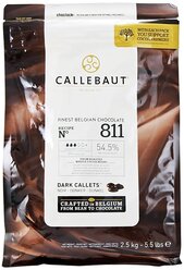 Шоколад Callebaut №811 темный, каллеты, 2500 г