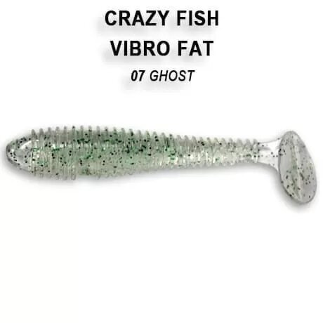 Силиконовая приманка мягкая съедобная Crazy Fish Vibro Fat 2.7" 70 мм 1-71-7-3 5 шт.