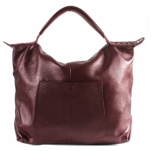 фото Сумка хобо meyninger, натуральная кожа, бордовый