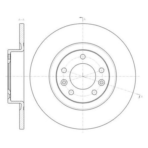 фото Тормозной диск roadhouse 61473.00 для peugeot 508 i road house