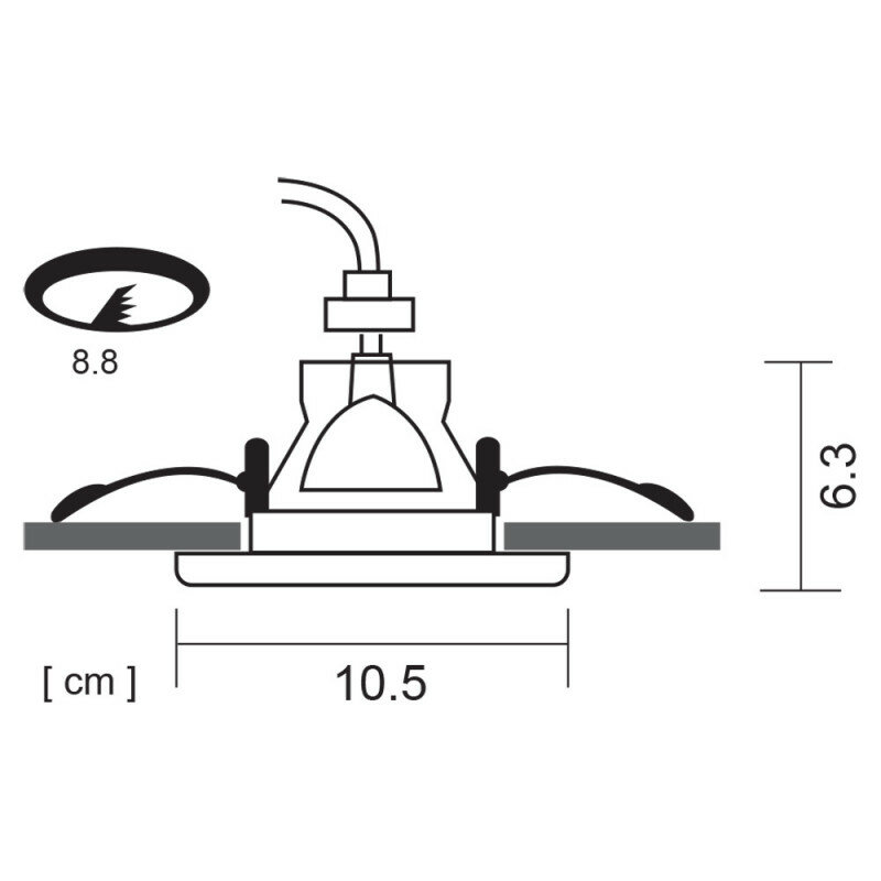 Встраиваемый светильник Arte Lamp A6663PL-1BK - фотография № 6