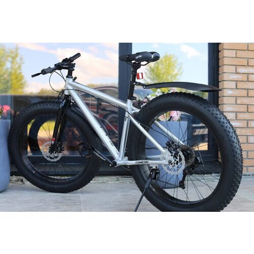 Велосипед фэтбайк Fatbike Timetry TT1099s 26 алюминиевая рама 19 Гидравлический тормоз Взрослый Подростковый Спортивный Унисекс серебристый 2745000₽