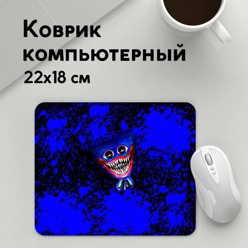 Коврик для мышки прямоугольный 220x180x3мм / Poppy Playtime / Геймерам / POPPY PLAYTIME BLUE игра поппи плейтайм