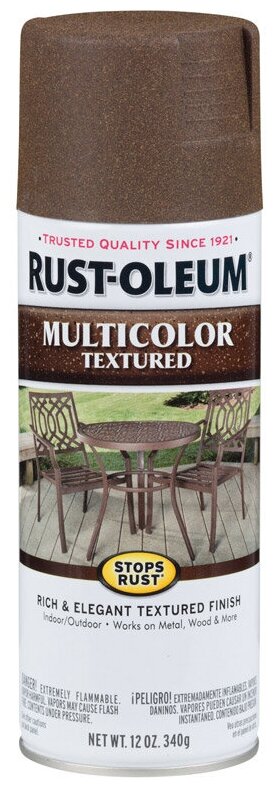 Rust-Oleum Stops Rust MultiColor Эмаль многоцветная текстурная, спрей, коричневый осенний (0,34кг)