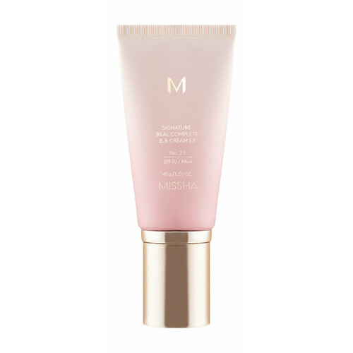 MISSHA М Signature Real Complete BB Cream EX Тональный BB крем для лицаSPF30/PA, 45 г, 23 Natural beige missha тональный bb крем шелковистое сияющее покрытие signature real ex spf30 pa 45 мл missha foundation