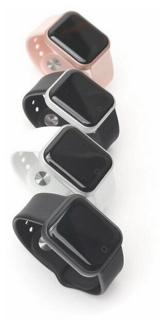 Смарт часы Y68, черно-серебряный