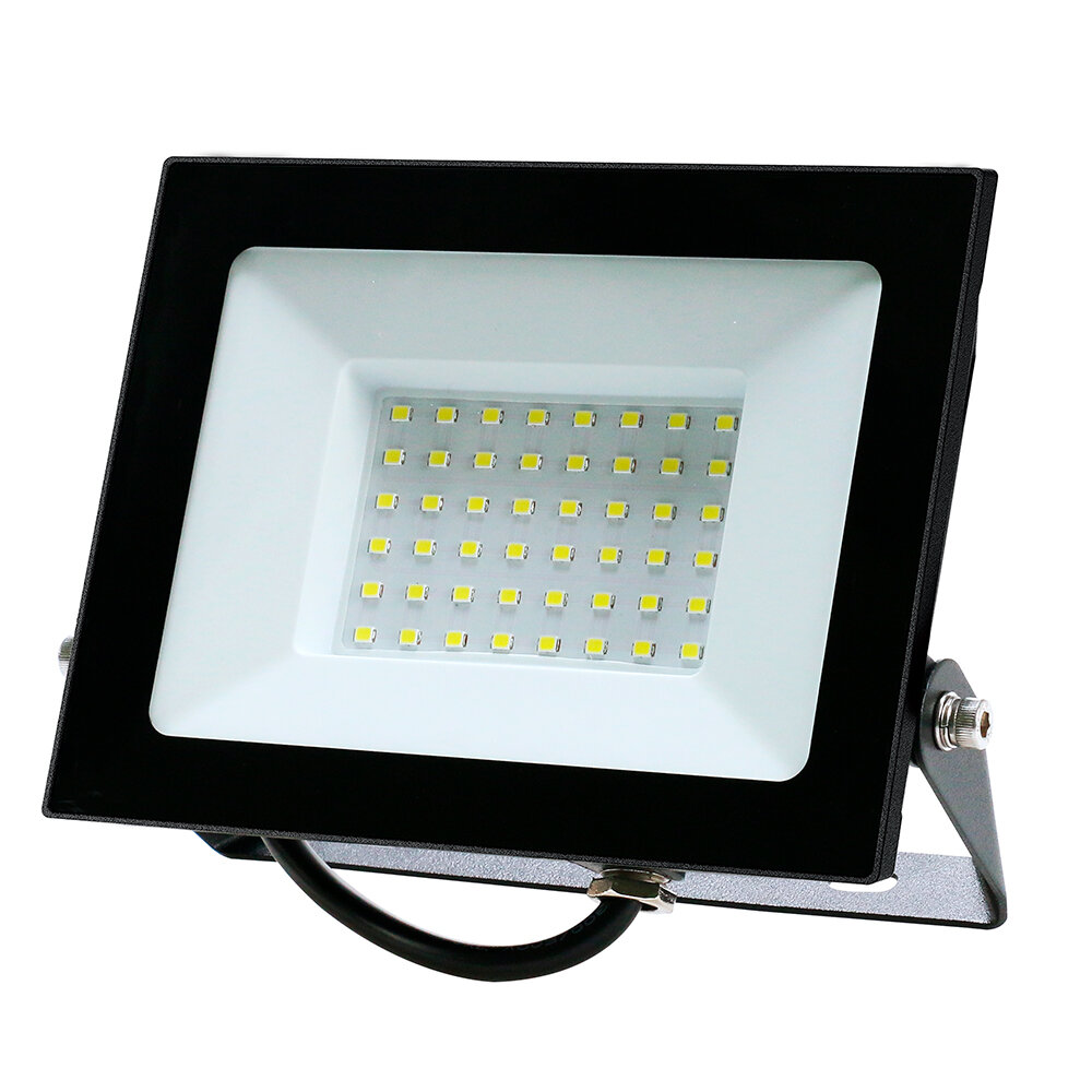 Прожектор светодиодный 2835 SMD 50W 6400K IP65 AC220V/50Hz, черный, LL-921 арт. 32102