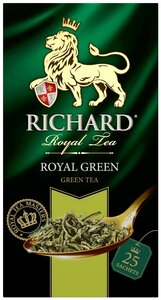 Фото Чай зеленый Richard Royal Green в пакетиках