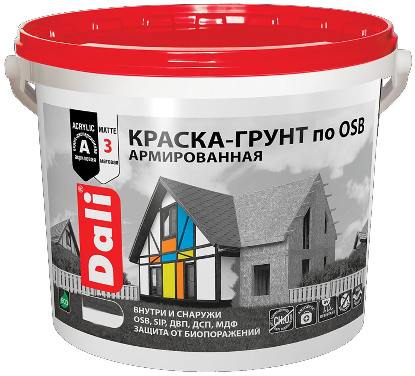 Краска акриловая DALI Краска-грунт по OSB