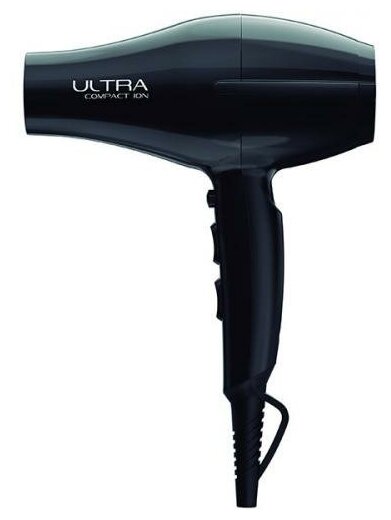 Электрофен Ga.Ma Ultra Compact Ion – JC для волос, черный, 2200 Вт - фотография № 2