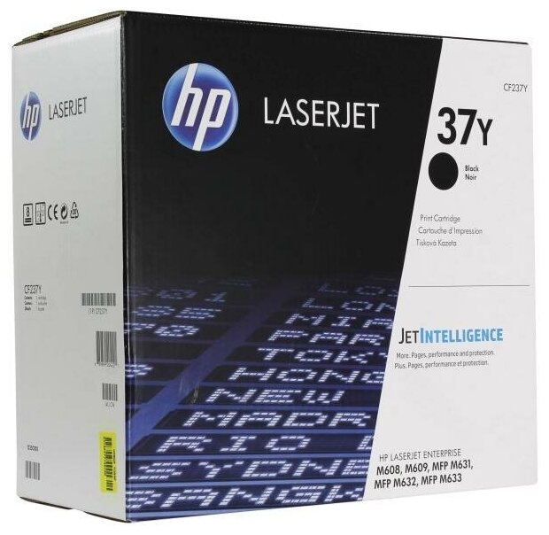 Картридж HP 37Y CF237Y для HP LaserJet Enterprise M608dn M608n M608x M609dn M609x M631h M632z M631dn M631z M632fht M632h черный