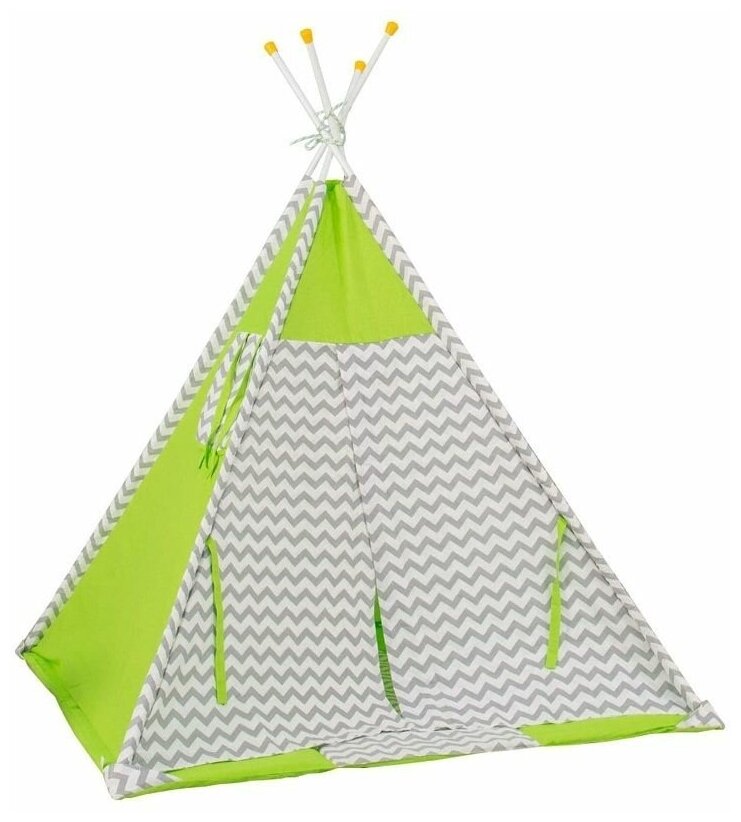 Палатка-вигвам детская Polini kids Зигзаг, зеленый