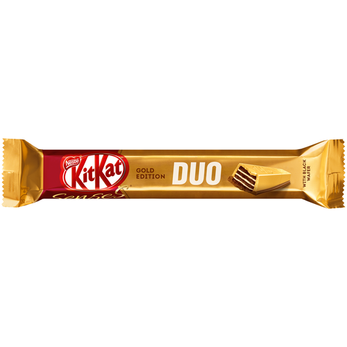 фото Батончик kitkat duo senses gold edition deluxe caramel, 58 г