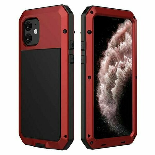 Ударопрочный чехол LunaTik Taktik Extreme для iPhone 11, цвет Satin Red чехол для iphone 15 pro max lunatik taktik extreme ударопрочный цвет satin red