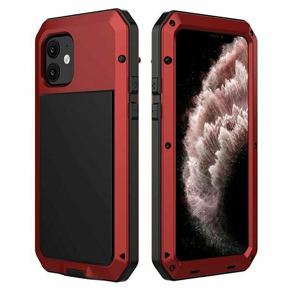 Ударопрочный чехол LunaTik Taktik Extreme для iPhone 11, цвет Satin Red