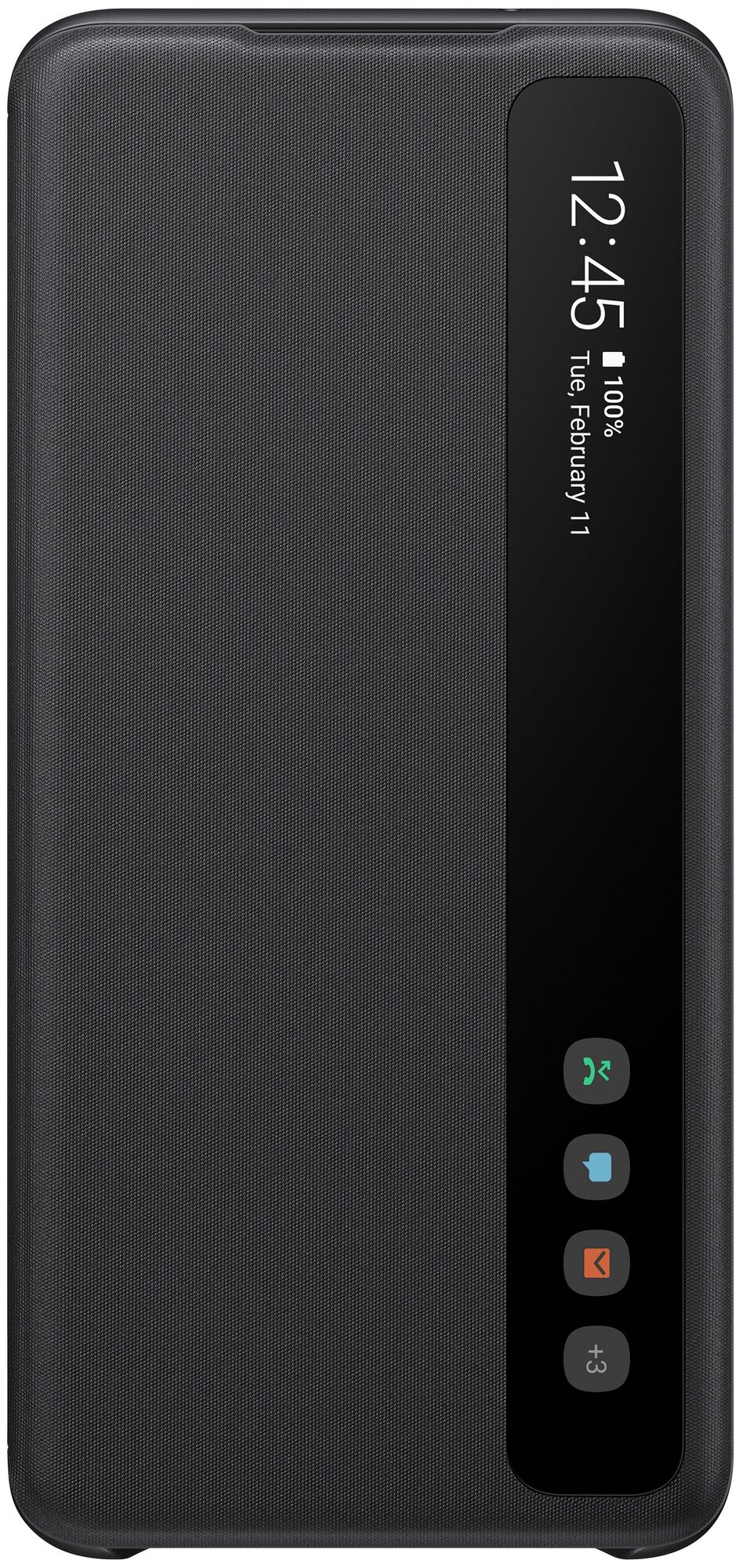 Чехол (флип-кейс) SAMSUNG Smart Clear View Cover, для Samsung Galaxy S20, черный [ef-zg980cbegru] - фото №1