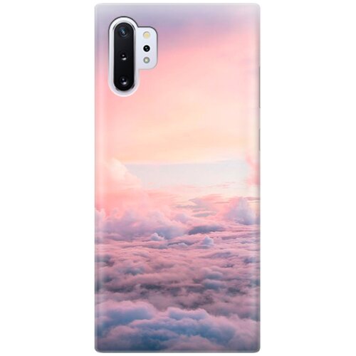 фото Силиконовый чехол на samsung galaxy note 10+ / самсунг ноут 10+ с принтом "высоко над облаками" gosso