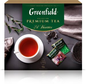 Фото Набор Чай в пакетиках Greenfield Premium Tea Collecton, 24 вида, 96 шт