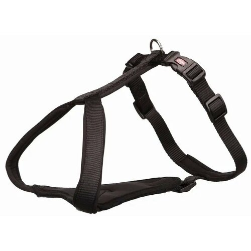 Шлейка для собак Trixie Premium Y-harness L-XL: 85-105 см/25 мм, чёрная шлейка premium y harness l–xl 85–105 см 25 мм черный