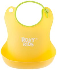 ROXY-KIDS Нагрудник мягкий с кармашком, желтый