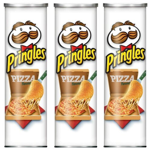 фото Набор чипсов pringles картофельные pizza (сша), 3 уп. по 158 г