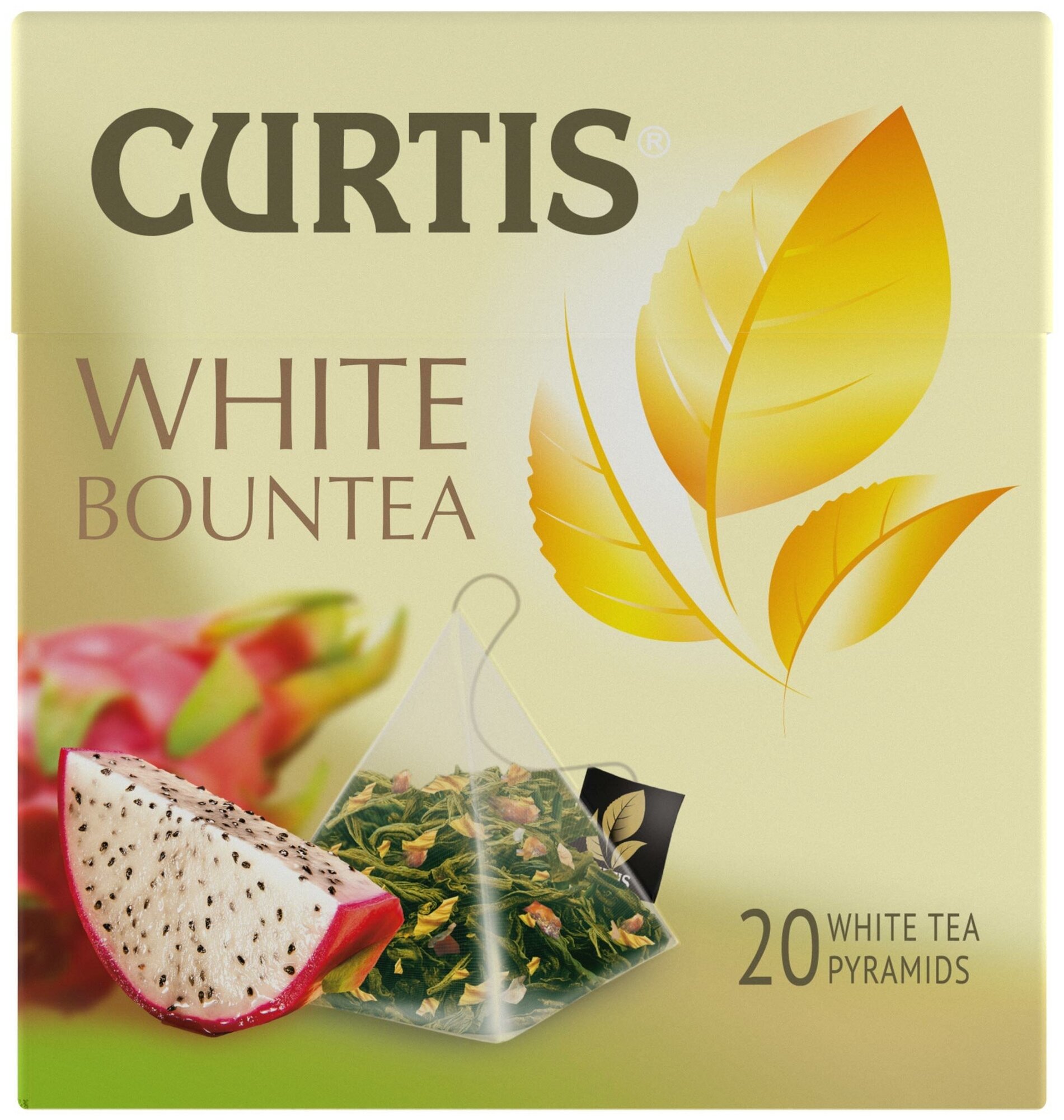 Чай Curtis "White Bountea" белый с добавками, 20 пирамидок - фотография № 1