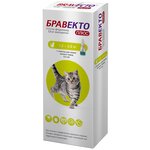 Бравекто (MSD Animal Health) капли от блох и клещей Плюс для кошек 1.2-2.8 кг для кошек - изображение