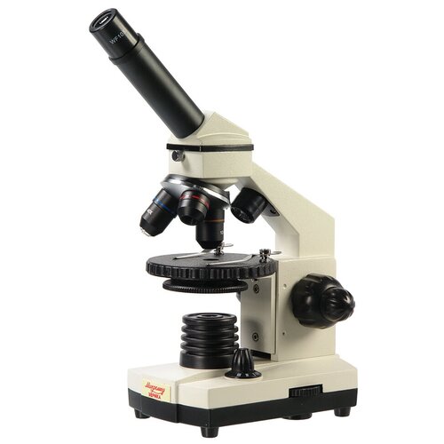 Микроскоп Микромед Эврика 40–1280х в текстильном кейсе белый/черный