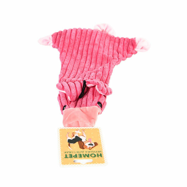 HOMEPET Игрушка для собак свинка с пищалкой и шуршащим эффектом плюш, размер 49 см х 17 см - фотография № 3