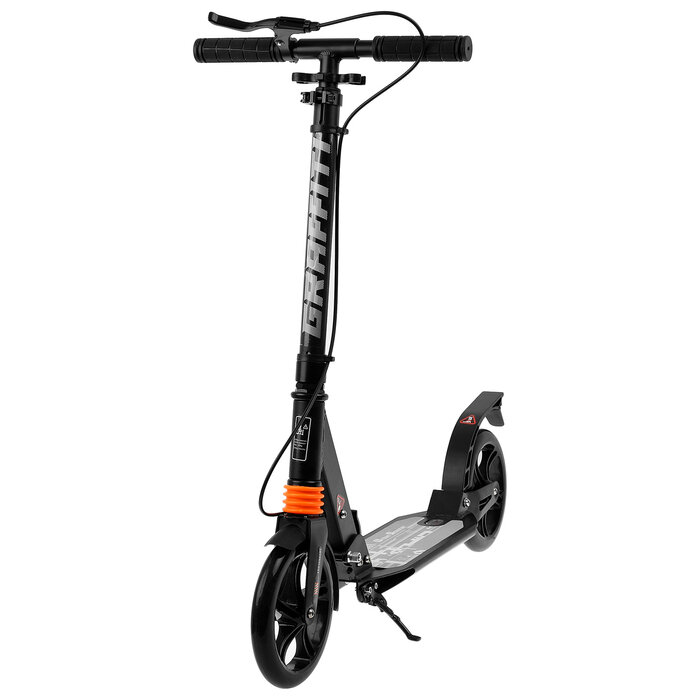 Самокат SCOOTER, амортизатор, ABEC 5, цвет чёрный