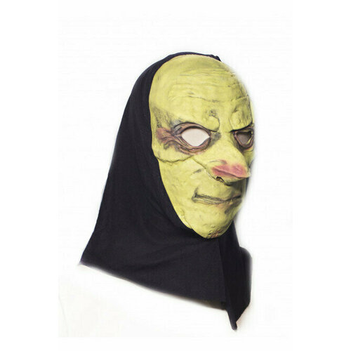 фото Латексная маска с капюшоном вкостюме