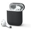 Elago для AirPods Gen 1 & 2 чехол Slim Silicone case Black - изображение