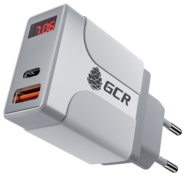 GCR Сетевое зарядное устройство на 2 USB порта (QC 3.0 + PD 3.0 ), черный, GCR-52891 Greenconnect GCR-52891 - фото №1