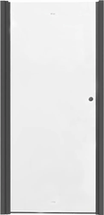 Душевая дверь в нишу Parly 9285 80x185, профиль черный, стекло прозрачное DE80B