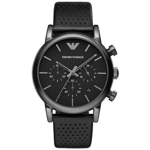 Часы Черные Мужские Emporio Armani AR1737 с хронографом