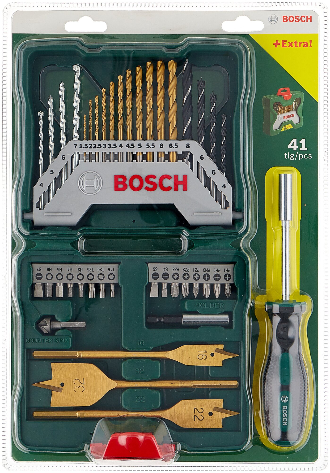 Набор бит и свёрл BOSCH Titanium X-Line 40 (2.607.017.334), 41 предм.